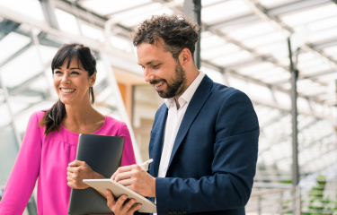 Business man and woman